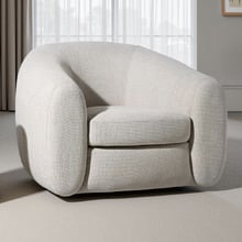 Beige Alex Upholstered Tub Chair